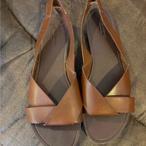 Vagabond Brown Leather Sandals